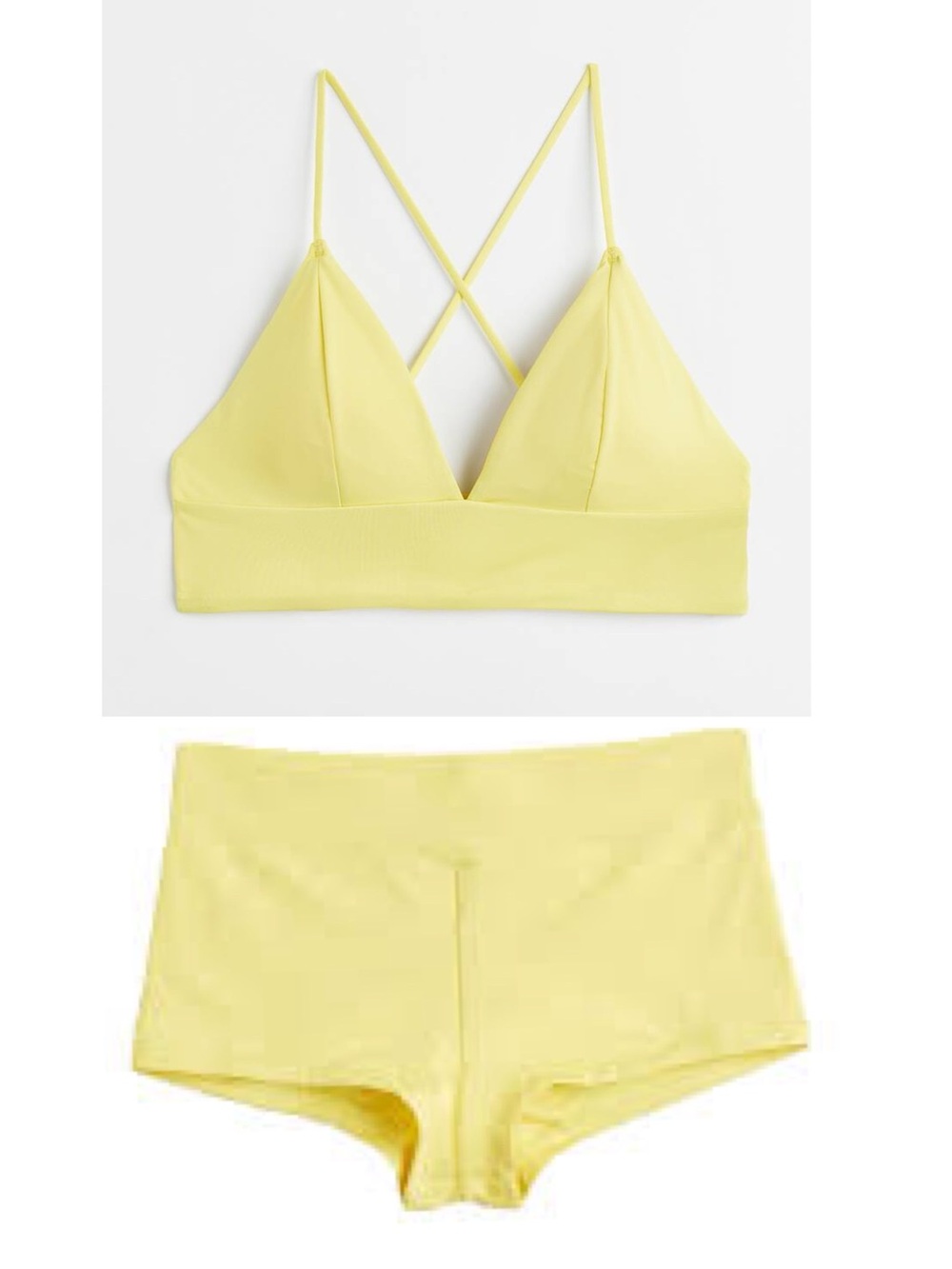 H&M Soft Yellow Bikini Set!